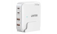 Unitek Φόρτιστης GaN 2 x USB-A/ 2 x USB-C 70W QC3.0 Λευκό