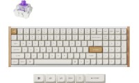 Keychron K4 HE K4H-Q1 Ασύρματο Ηall Effect Gaming Πληκτρολόγιο 96% με Magnetic διακόπτες και RGB φωτισμό (Αγγλικό US) Λευκό