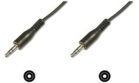 Digitus Καλώδιο Ήχου 3.5mm male - 3.5mm male Μαύρο 1.5m AK-510100-015-S