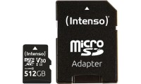 Intenso microSDXC 512GB Class 10 UHS-I 30MB/s με αντάπτορα