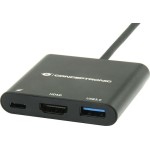 Conceptronic USB-C Docking Station με HDMI 4K PD Μαύρο (DONN01B)