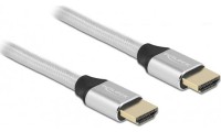 DeLock Καλώδιο HDMI v2.1 (Μ/Μ) Ultra High Speed 0.5m Silver