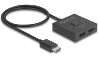 Delock HDMI v2.1 Switch 2 to 1 Bidirectional 8K Black
