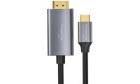Mediarange Καλώδιο USB Type-C to HDMI (M/M) 1.8m Silver/Black