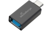 Mediarange Adapter USB-A to USB-C Black