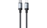 WK Braided Καλώδιο USB-C to Lightning 35W 1m Black
