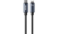 WK Saphire Series Braided Καλώδιο USB-C to Lightning 35W 1.2m Black