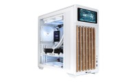Thermaltake TR300 Gaming Midi Tower Κουτί Υπολογιστή με Πλαϊνό Παράθυρο (White/Wood)