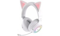 Razer Kraken Kitty V3 Pro Ασύρματο Over Ear Gaming Headset Λευκά 