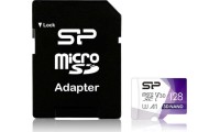 Silicon Power Superior Pro microSDXC 128GB U3 V30 A1 UHS-I 100MB/s με αντάπτορα