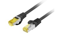 Lanberg U/UTP Cat.6 (Gigabit) Καλώδιο Δικτύου Ethernet 0.5m Μαύρο