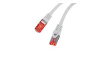 Lanberg F/UTP Cat.6 (Gigabit) Καλώδιο Δικτύου Ethernet 1m Γκρι