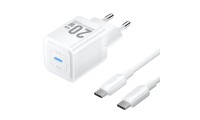 Vention Φορτιστής GaN USB-C 20W QC3.0 με Καλώδιο USB-C White