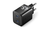 Vention Φορτιστής GaN 2 x USB-C 45W Μαύρο