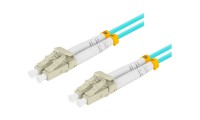 Fiber Optic Network Cable 2 M Length Lc Upc-lc Upc Connectors Lanberg Z32328 Mm Duplex 3.0mm Om3 50/125 Lszh Blue
