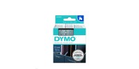 Dymo D1-TAPE 12MM X 7M White on Clear