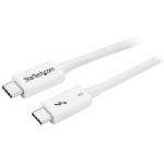 StarTech Regular USB 3.1 Cable Thunderbolt 3 male - Thunderbolt 3 male Λευκό 0.5m (TBLT34MM50CW)