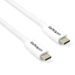 StarTech Retractable USB 3.1 Cable Thunderbolt 3 male - Thunderbolt 3 male Λευκό 2m (TBLT3MM2MW)