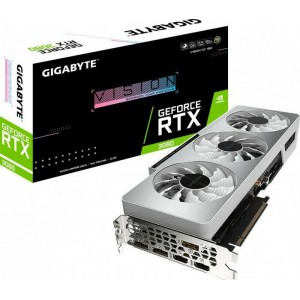 Gigabyte GeForce RTX 3080 10GB GDDR6X Vision OC Rev 2.0 Κάρτα Γραφικών PCI-E x16 4.0 με 2 HDMI και 3 DisplayPort