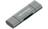 Vention Card Reader USB 3.0 Type-C για SD/microSD Metal Gray