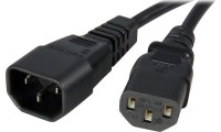 StarTech IEC C14 - IEC C13 Cable 1m Μαύρο PXT1001M