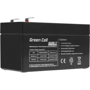 Green Cell Μπαταρία UPS με Χωρητικότητα 1.2Ah και Τάση 12V AGM17