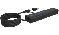 Icy Box USB 3.2 Hub 7 Θυρών με σύνδεση USB-A / USB-C
