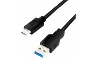 LogiLink USB 3.2 Cable USB-C male - USB-A male Μαύρο 0.15m