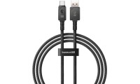 Baseus Braided USB 2.0 Cable USB-C male - USB-A male 20W Μαύρο 1m