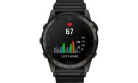 Garmin Tactix 7 AMOLED Edition Titanium 51mm Αδιάβροχο Smartwatch με Παλμογράφο (Nylon and Silicone Black)