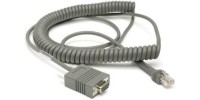Datalogic Cable, RS-232, 9P, Female, Coiled, CAB-362, External Power, 1.8 m (90A051330)