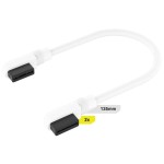 Corsair iCUE LINK Cable, 2x 135mm with Slim 90° connectors Λευκό