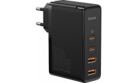 Baseus Φορτιστής Χωρίς Καλώδιο με 2 Θύρες USB-A και 2 Θύρες USB-C 100W Quick Charge 4+ Μαύρος (GaN2 Pro)
