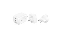 Belkin Φορτιστής Χωρίς Καλώδιο GaN με Θύρα USB-A και 2 Θύρες USB-C 100W Power Delivery Λευκός (BoostCharge Pro)