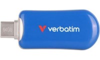 Verbatim 64GB USB 2.0 Stick με σύνδεση USB-C Μπλε