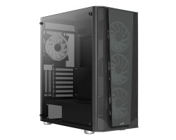 Aerocool Prism Gaming Midi Tower Κουτί Υπολογιστή με Πλαϊνό Παράθυρο Μαύρο