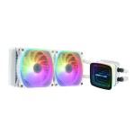 Enermax Aquafusion ADV 240 Υδρόψυξη Επεξεργαστή Διπλού Ανεμιστήρα 120mm για Socket AM4/AM5/1700/1200/115x με RGB Φωτισμό Λευκή