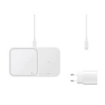 Samsung Ασύρματος Φορτιστής (Qi Pad) 15W Power Delivery Λευκός (Fast Wireless Duo Charger & Adapter)
