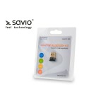 Savio BT-040 USB Bluetooth 4.0 Adapter με Εμβέλεια 50m