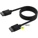 Corsair iCUE LINK Cable, 1x 600mm with Straight connectors Μαύρο