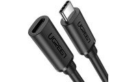 Ugreen USB 2.0 Cable USB-C male - USB-C female 100W Μαύρο 1m