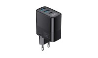 Havit Φορτιστής Χωρίς Καλώδιο GaN με 2 Θύρες USB-A και Θύρα USB-C 30W Quick Charge 2.0 / Quick Charge 3.0 Μαύρος (UCLE001)