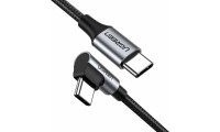 Ugreen US255 Braided USB 2.0 Cable USB-C male - USB-C male 60W Μαύρο 0.5m