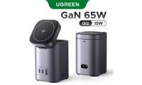 Ugreen 4-in-1 Charging Station Nexode GaN USB-A/ 2 x USB-C 65W + MagSafe 15W Grey
