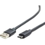 Cablexpert Regular USB 2.0 Cable USB-C male - USB-A male Μαύρο 1m