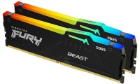 Kingston Fury Beast RGB DDR5 32GB RAM με 2x16GB Modules και Ταχύτητα 6000 για Desktop