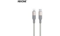 WK WDC-47 Μαγνητικό USB-C to Lightning Cable 35W Γκρι 1m