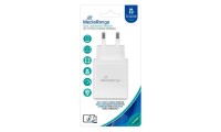MediaRange Φορτιστής Χωρίς Καλώδιο με Θύρα USB-A και Θύρα USB-C Λευκός (MRMA112)