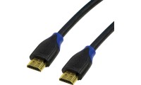 LogiLink HDMI 2.0 Cable HDMI male - HDMI male 1m Μαύρο