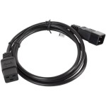 Lanberg IEC C19 - IEC C20 Cable 1.8m Μαύρο (CA-C19E-10CC-0018-BK)